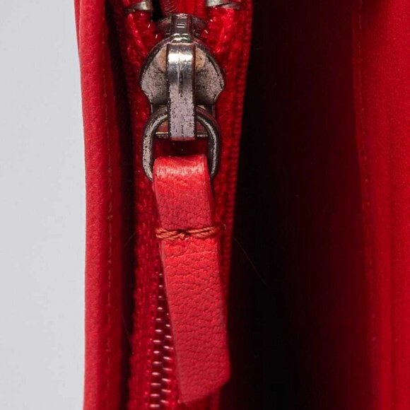 Chanel Orange Quilted Patent Leather Reissue L Yen Wallet - Picture 5 of 9